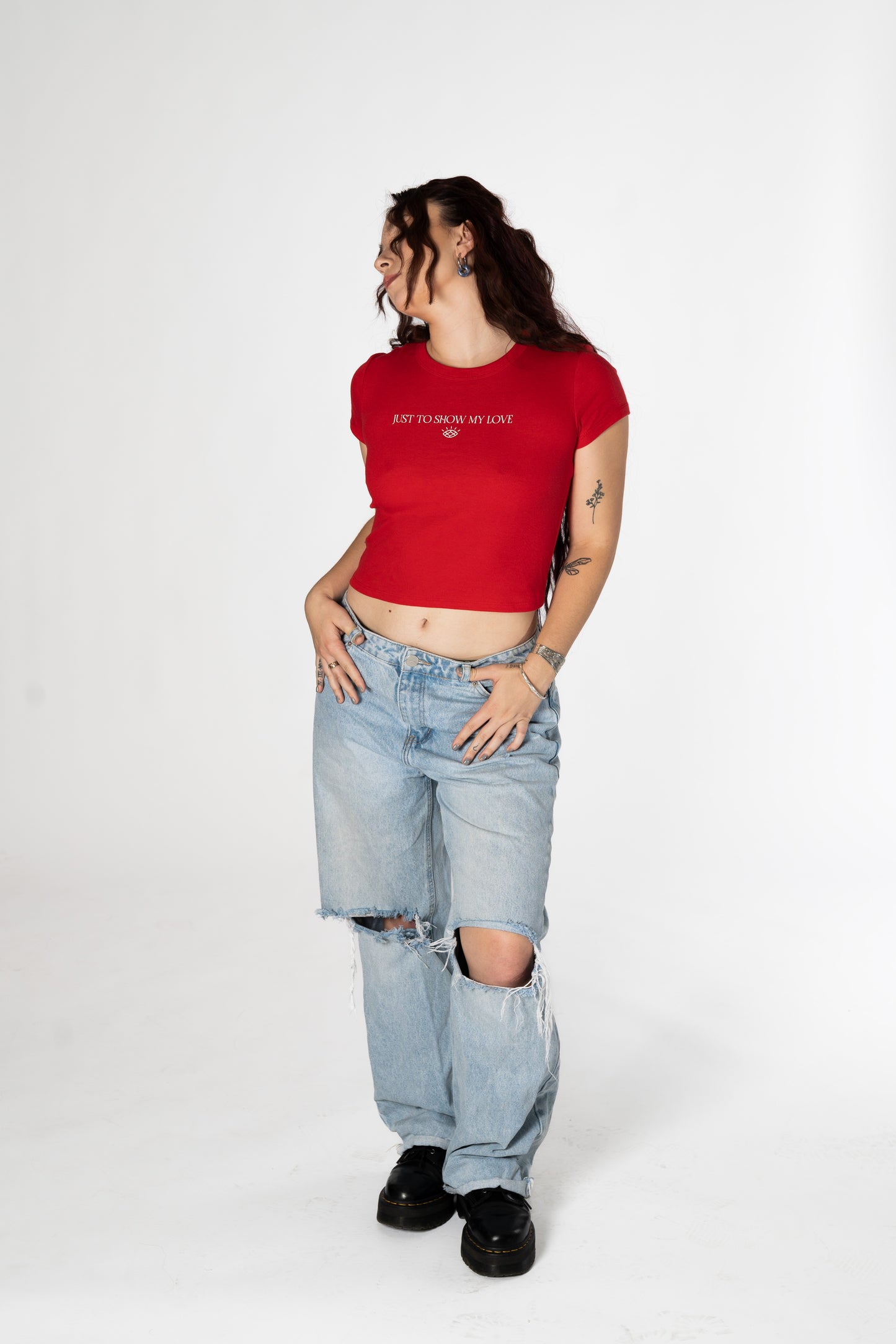 "JUST TO SHOW MY LOVE" Cropped Tee