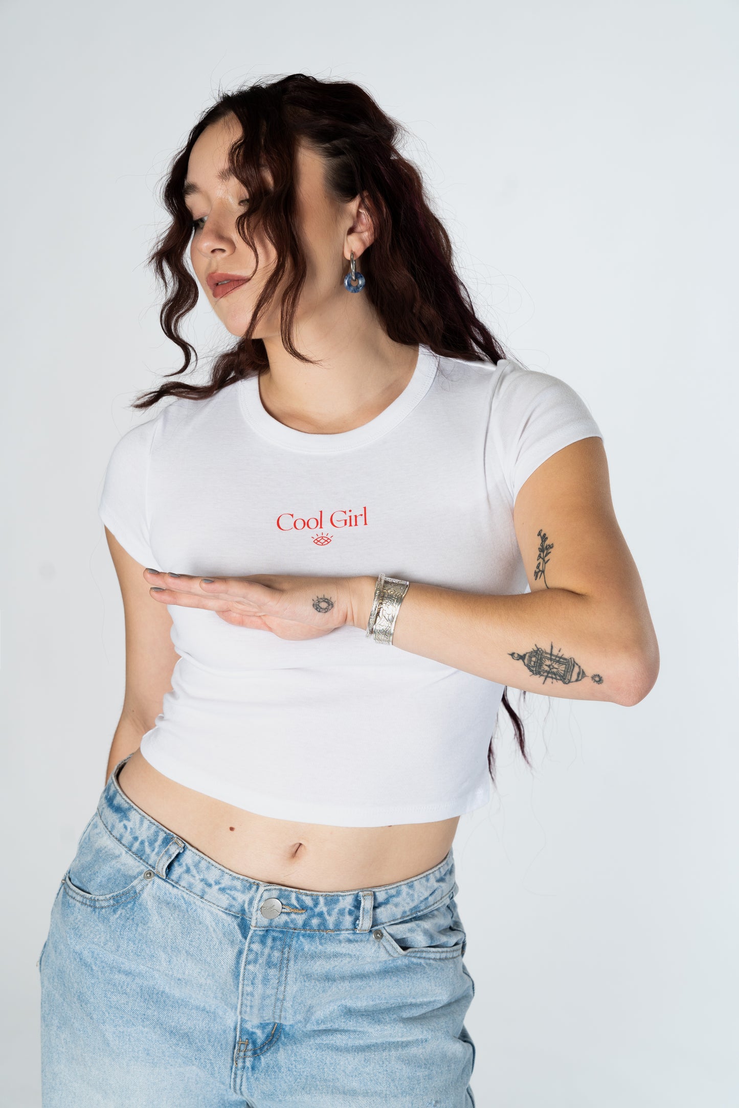 "Cool Girl" Cropped Tee